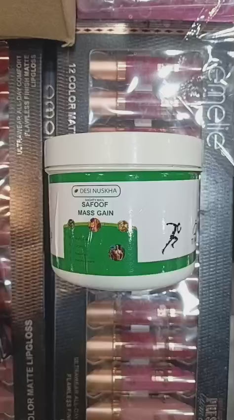 Safoof Mass Gain Herbal Weight Gain Powder Natural Body Mass Support Formula 150g